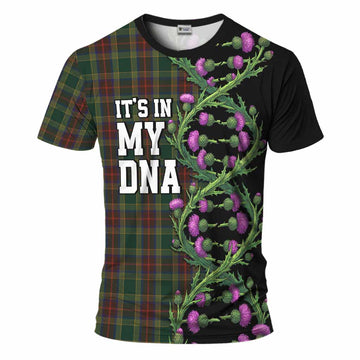 Waterford Tartan T-Shirt Scottish Identity Thistle Flower DNA Strand Art