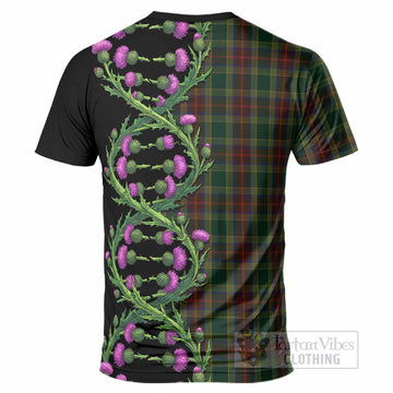 Waterford Tartan T-Shirt Scottish Identity Thistle Flower DNA Strand Art