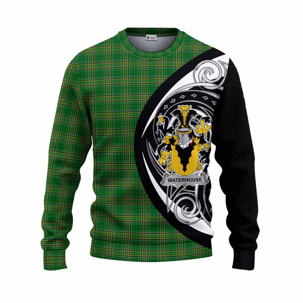 Tartan Vibes Clothing Waterhouse Irish Clan Knitted Sweater Celtic Circle Style