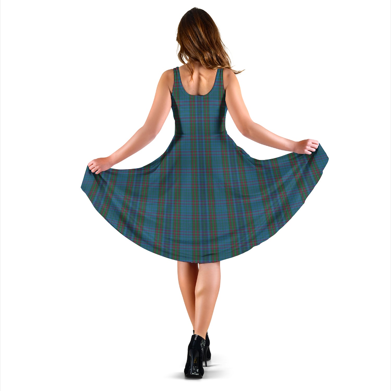 watkins-of-wales-tartan-sleeveless-midi-womens-dress