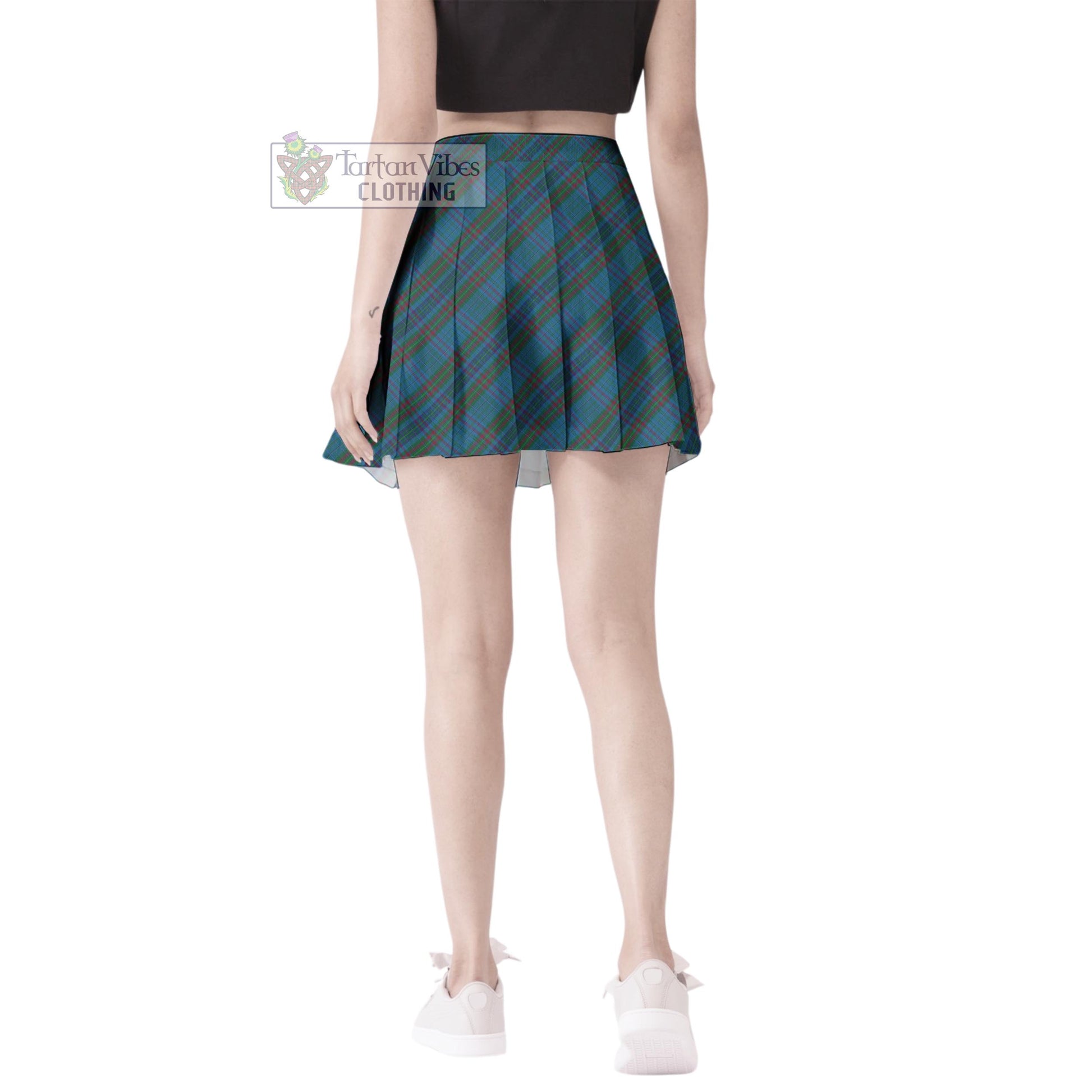 Tartan Vibes Clothing Watkins of Wales Tartan Women's Plated Mini Skirt