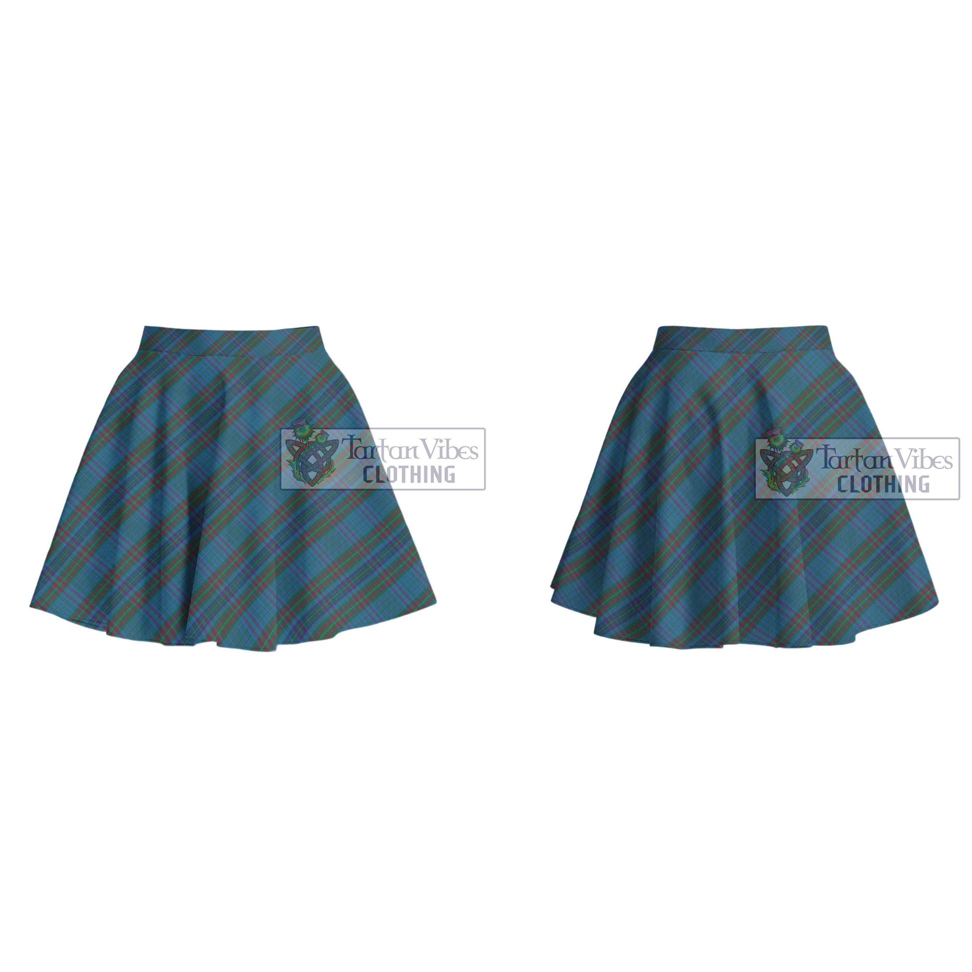 Tartan Vibes Clothing Watkins of Wales Tartan Women's Plated Mini Skirt