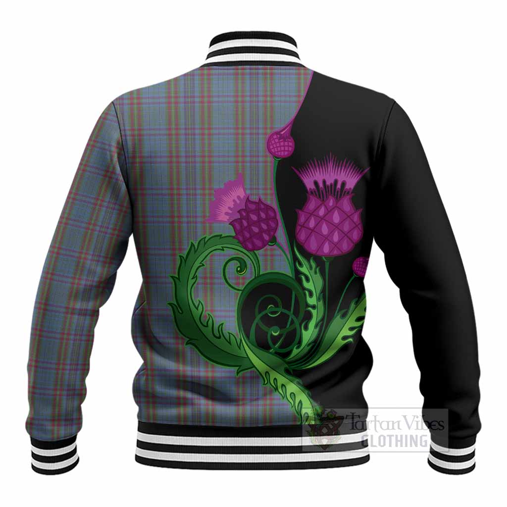 Watkins of Wales Tartan Baseball Jacket Traditional Scottish Thistle