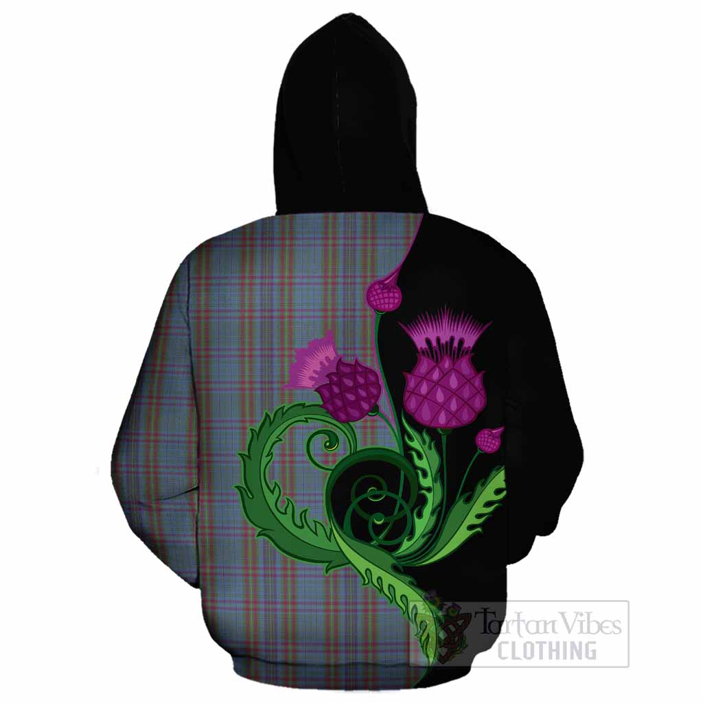 Watkins of Wales Tartan Cotton Hoodie Traditional Scottish Thistle