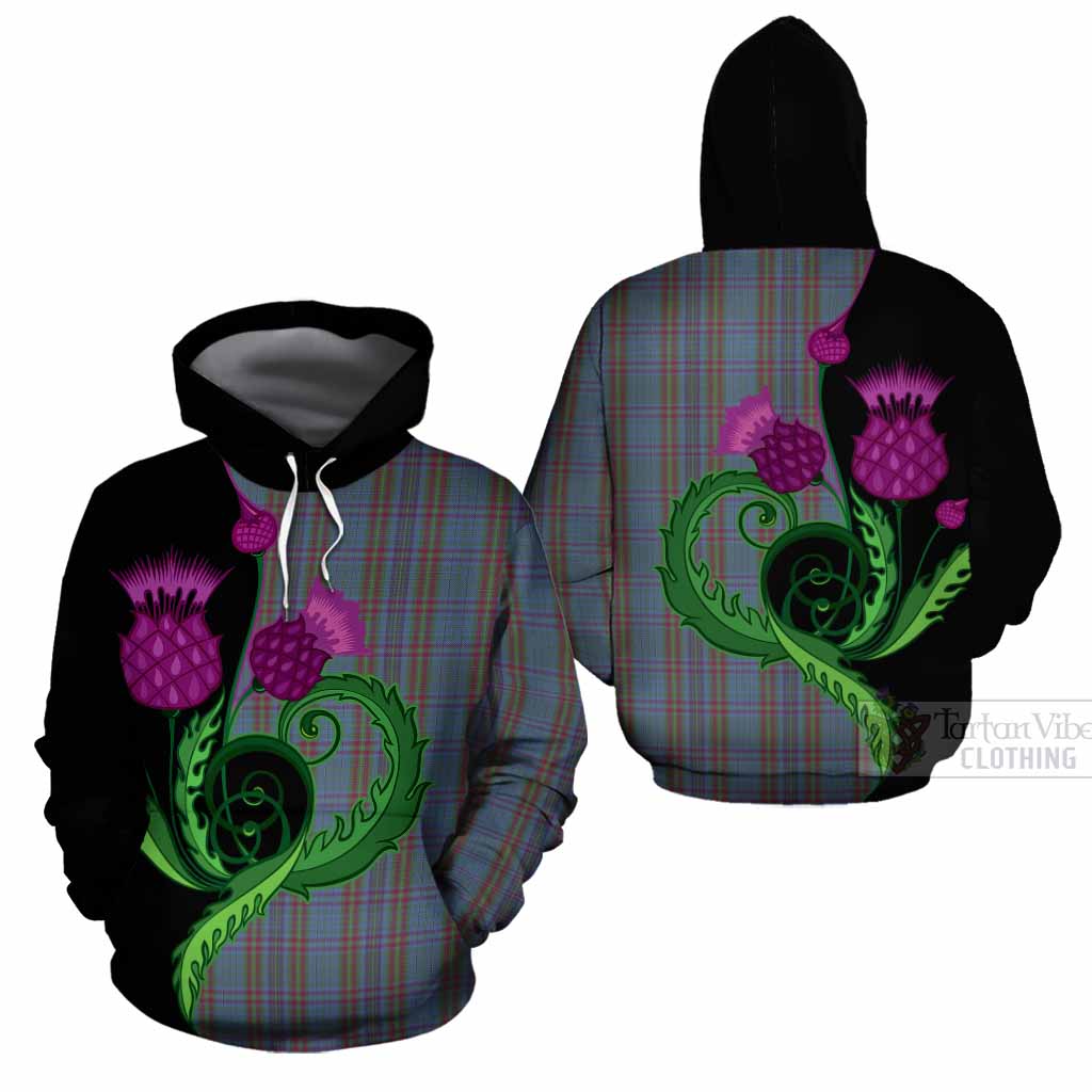 Watkins of Wales Tartan Cotton Hoodie Traditional Scottish Thistle