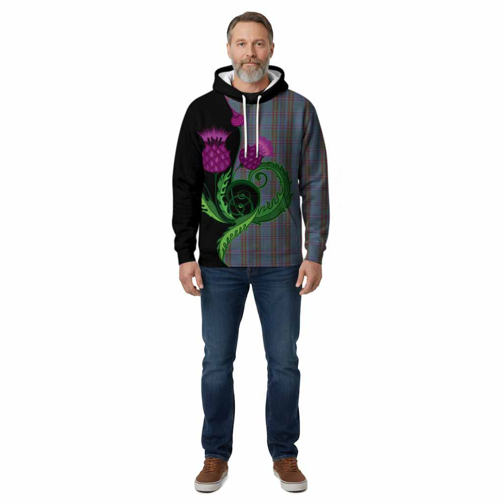 Watkins of Wales Tartan Cotton Hoodie Traditional Scottish Thistle