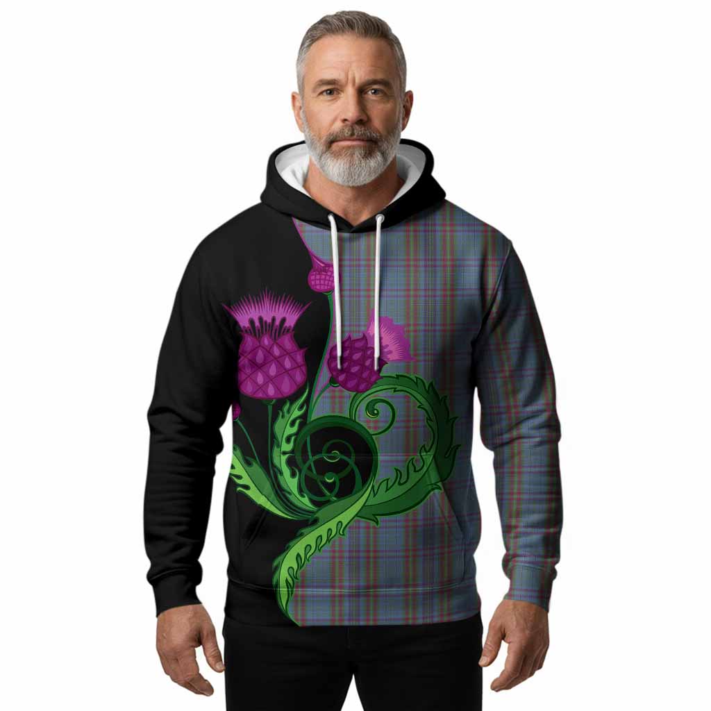 Watkins of Wales Tartan Hoodie Traditional Scottish Thistle