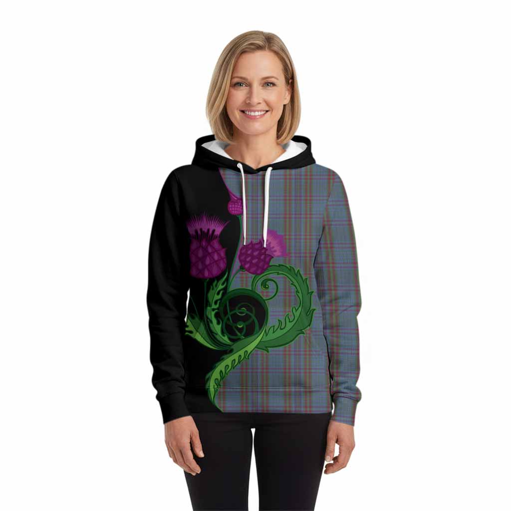 Watkins of Wales Tartan Hoodie Traditional Scottish Thistle