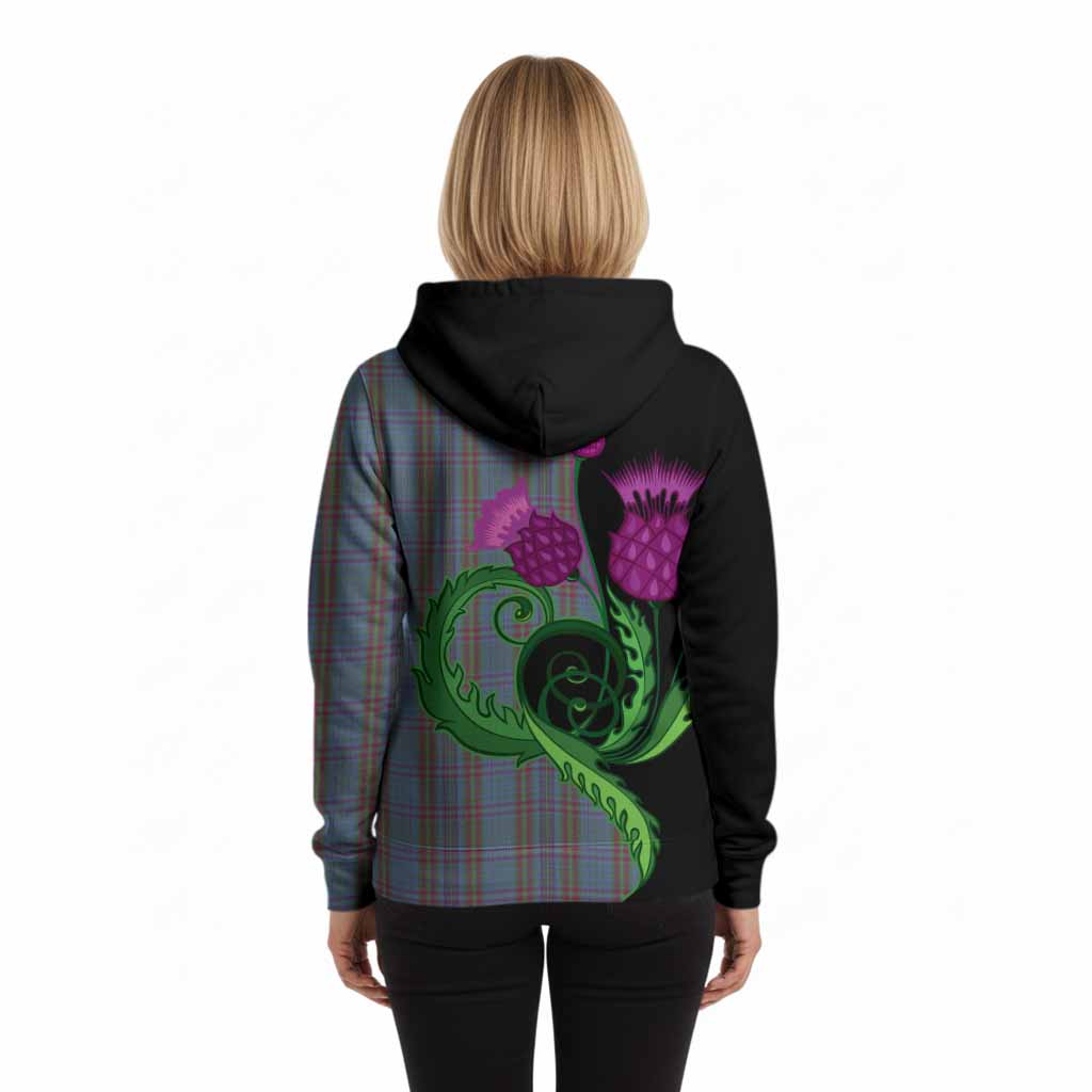 Watkins of Wales Tartan Hoodie Traditional Scottish Thistle