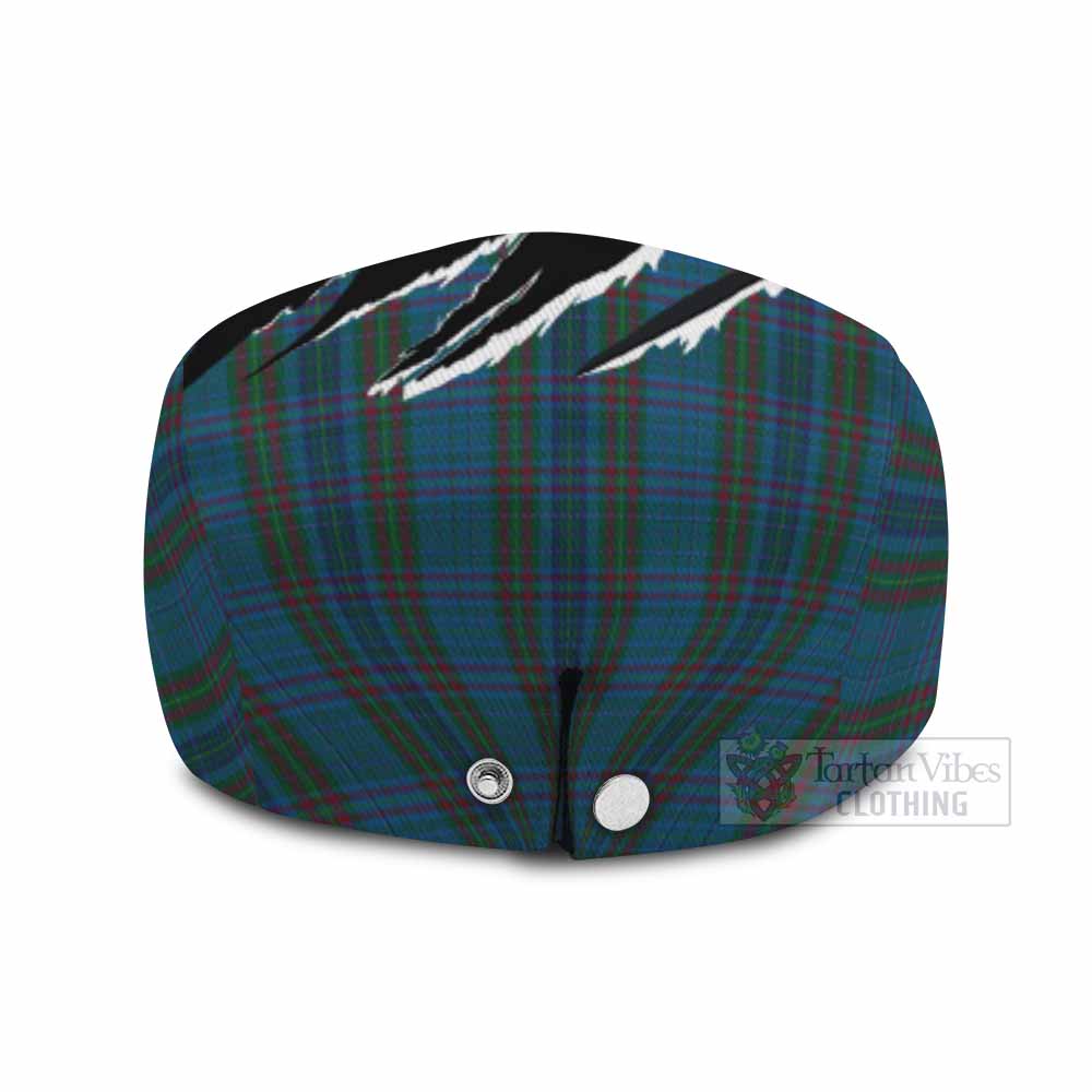 Watkins of Wales Tartan Loch Ness Monster Flat Cap, Jeff Cap Celtic Knot Nessie Art