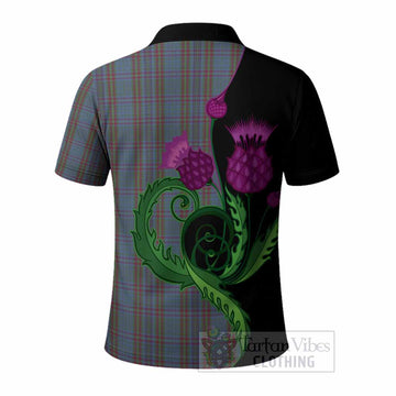 Watkins of Wales Tartan Polo Shirt Traditional Scottish Thistle