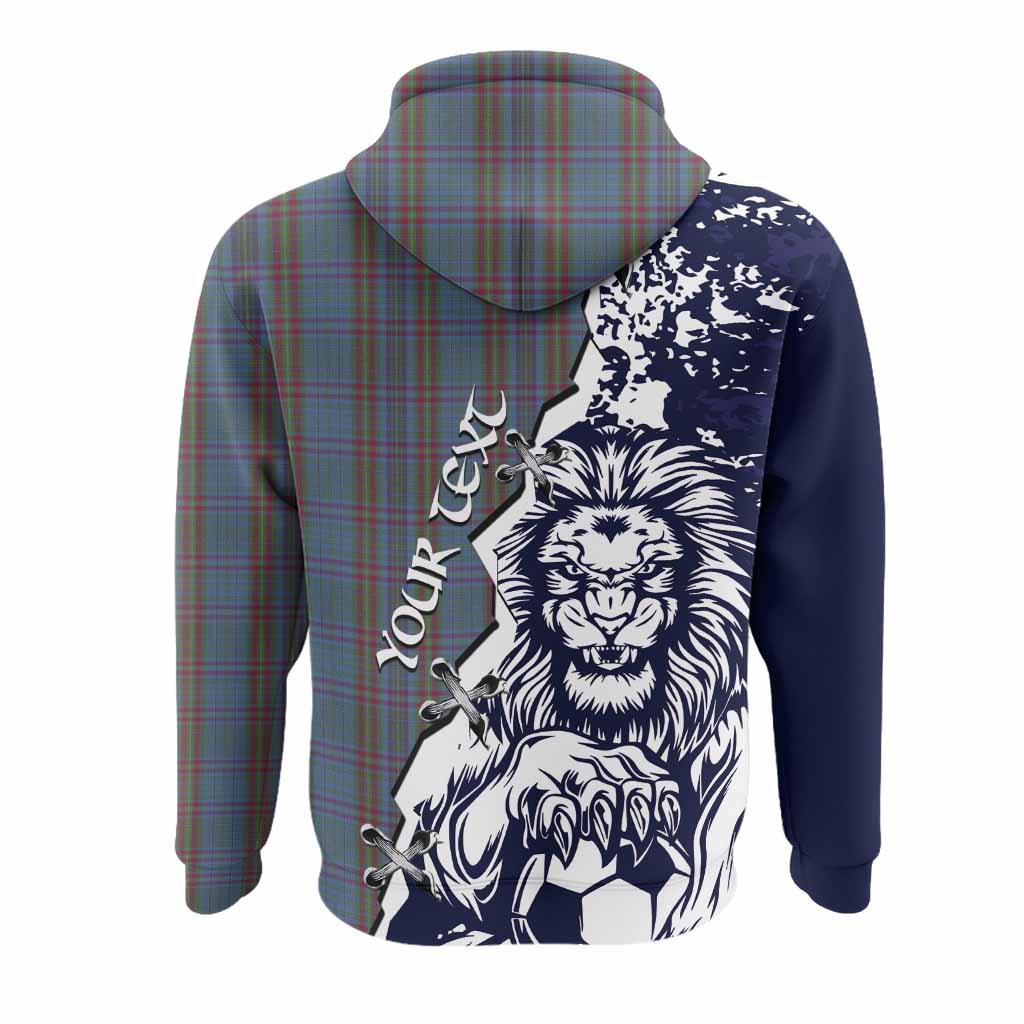 Watkins of Wales Tartan Scottish Hoodie Angry Lion With Soccer Ball Style