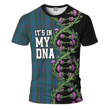 Watkins of Wales Tartan T-Shirt Scottish Identity Thistle Flower DNA Strand Art
