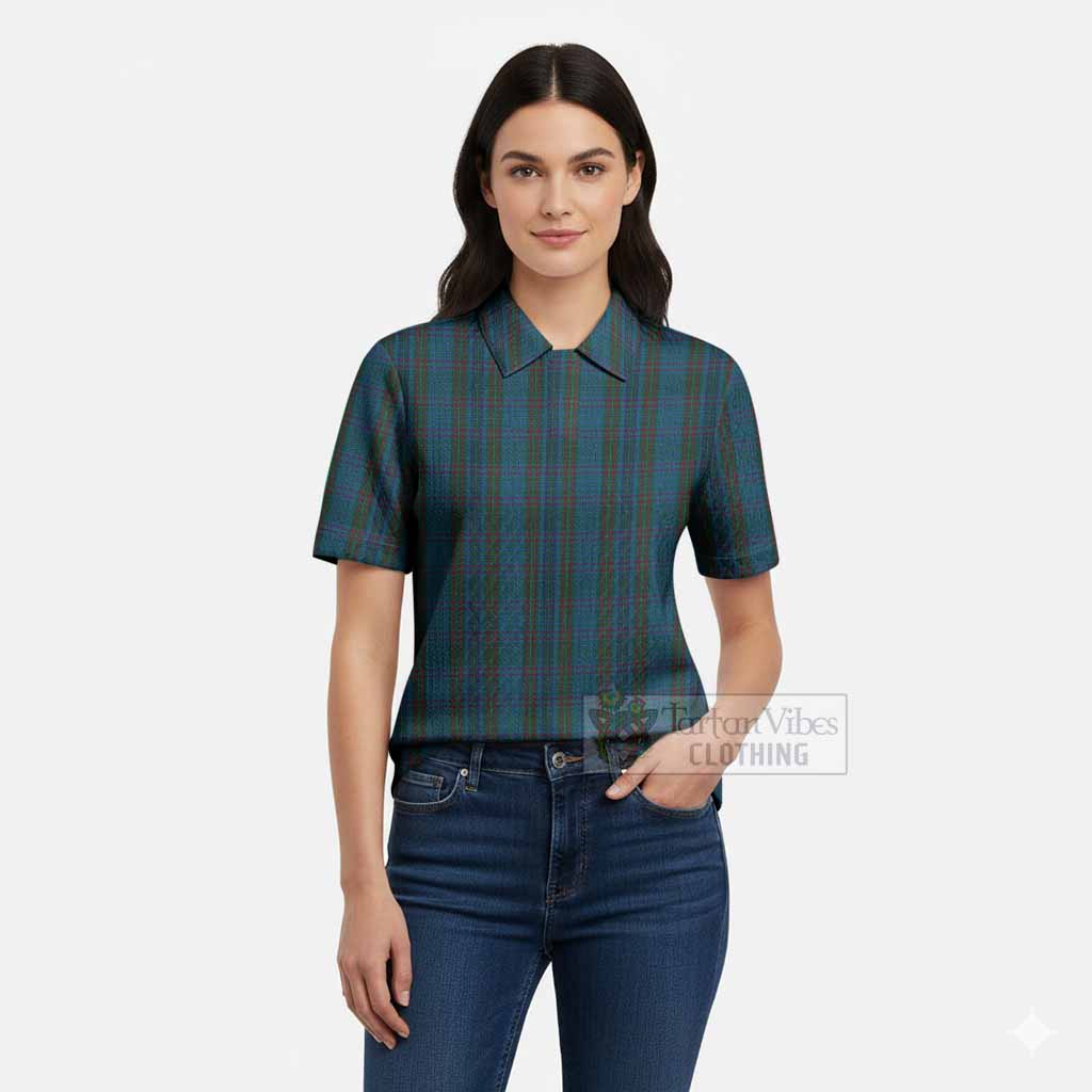 Watkins of Wales Tartan Women’s Polo Sweater Top