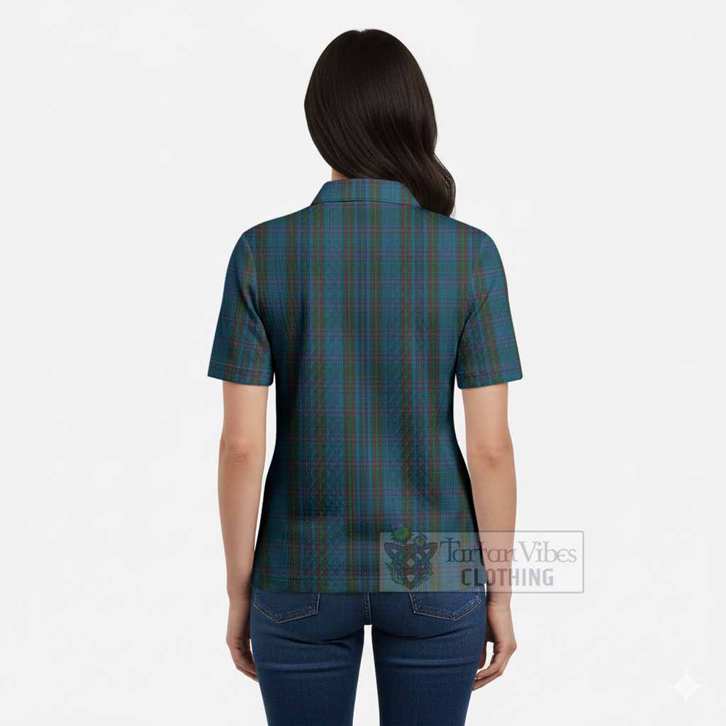 Watkins of Wales Tartan Women’s Polo Sweater Top