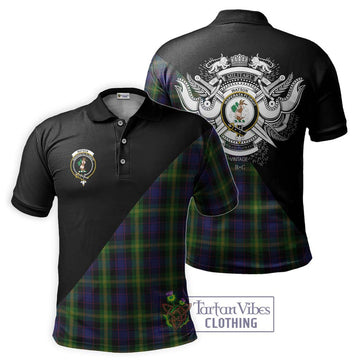 Watson Tartan Polo Shirt with Family Crest and Military Logo Style Kid - Tartanvibesclothing Shop