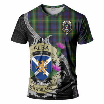 Tartan Vibes Clothing Watson Tartan Family Crest T-Shirt Lion Rampant Royal Thistle Shield Celtic Inspired