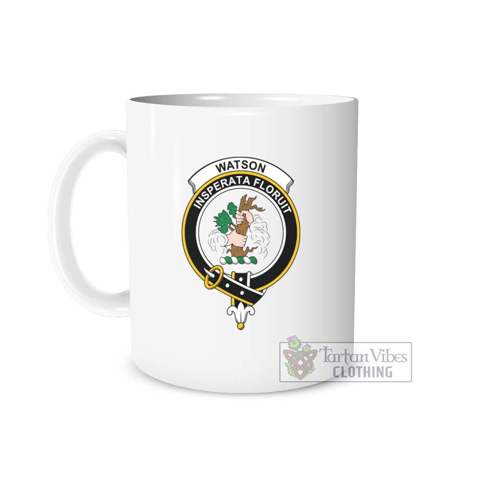 Watson Family Crest Ceramic Mug One Size 11oz size - 2D-tartanvibesclothing