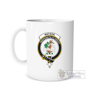 Watson Family Crest Ceramic Mug One Size 11oz size - 2D-tartanvibesclothing