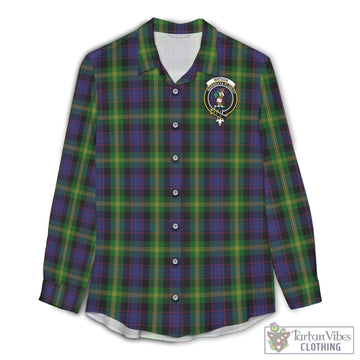Watson Tartan Women's Casual Shirt with Family Crest