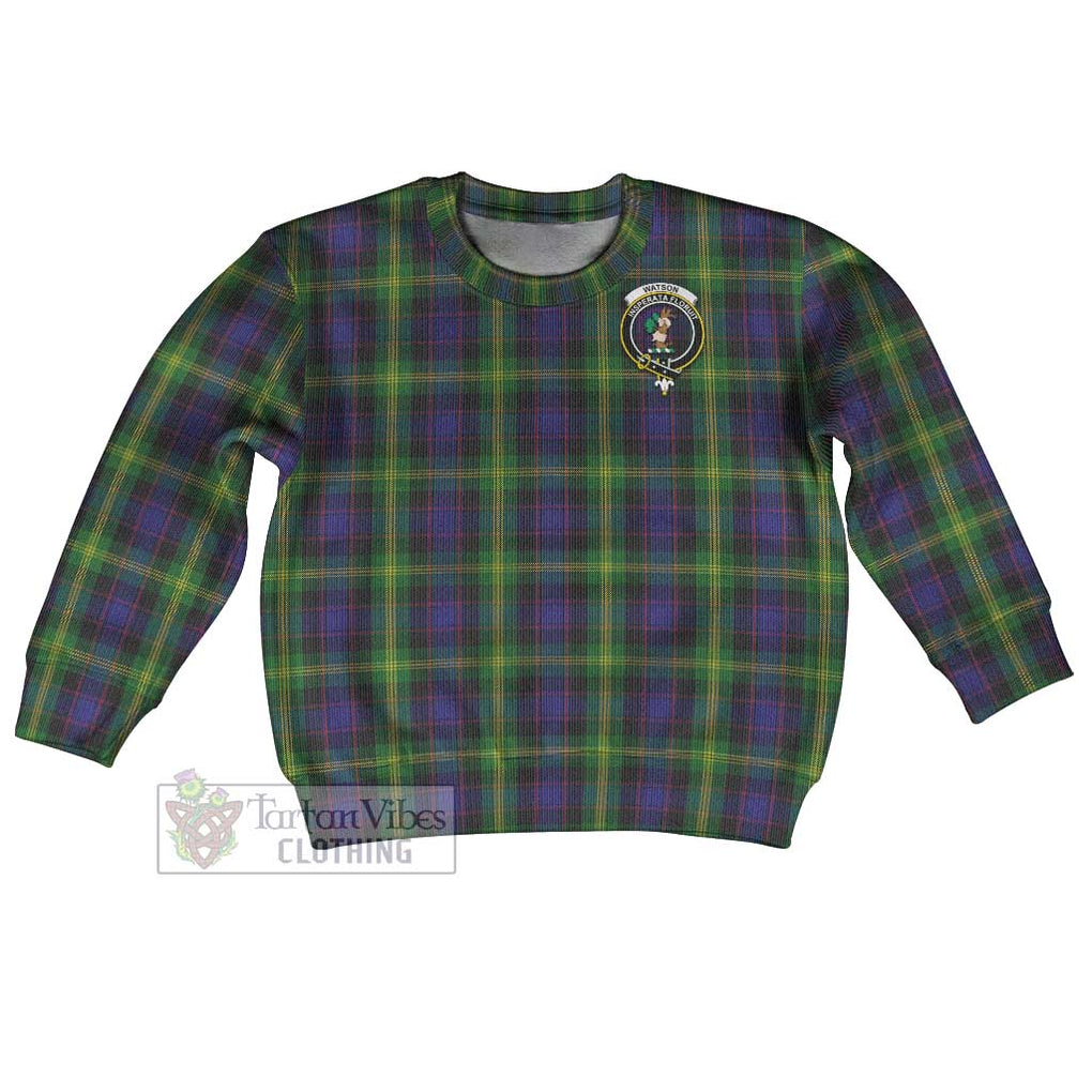Tartan Vibes Clothing Watson Tartan Kid Ugly Sweater with Family Crest