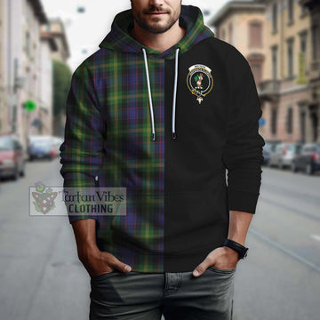 Watson Tartan Hoodie with Family Crest and Half Of Me Style Zip Hoodie - Tartanvibesclothing Shop
