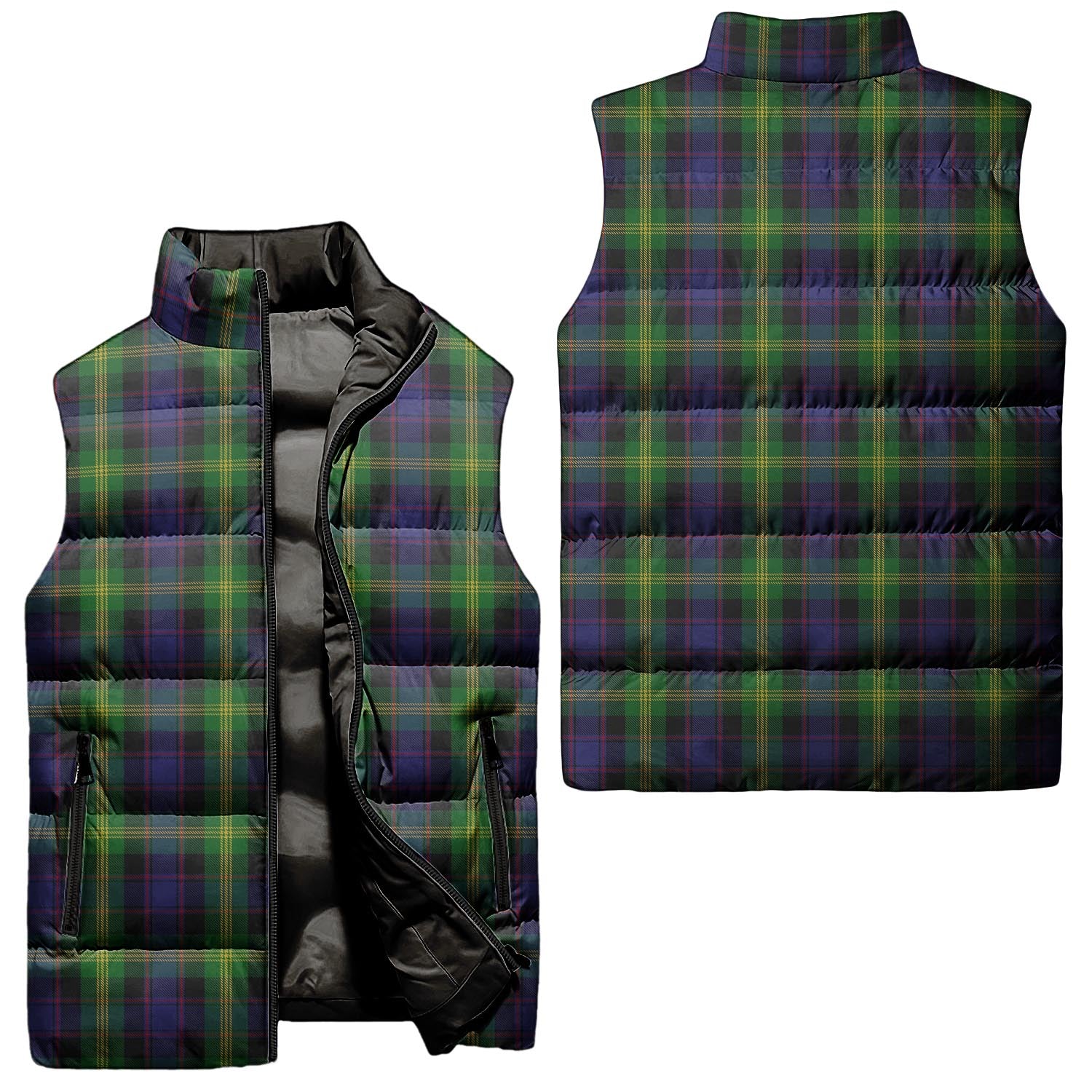 Watson Tartan Sleeveless Puffer Jacket Unisex - Tartan Vibes Clothing