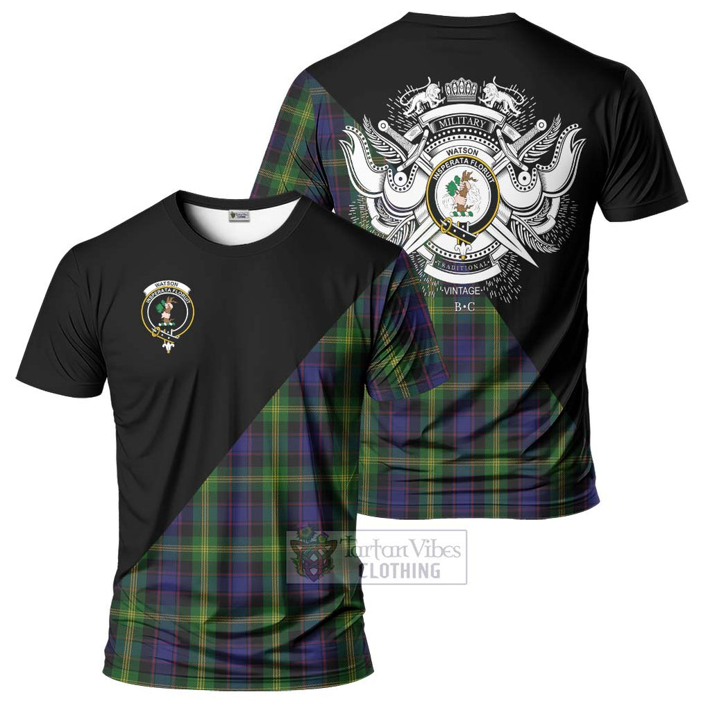 Watson Tartan T-Shirt with Family Crest and Military Logo Style Kid's Shirt - Tartanvibesclothing Shop