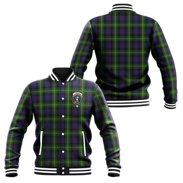 Watson Tartan Baseball Jacket with Family Crest