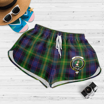 Watson Tartan Womens Shorts with Family Crest