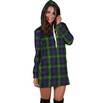 Watson Tartan Hoodie Dress with Family Crest - Tartan Vibes Clothing