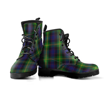 Watson Tartan Leather Boots