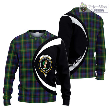 Watson Tartan Ugly Sweater with Family Crest Circle Style