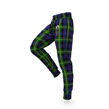 Watson Tartan Joggers Pants with Family Crest
