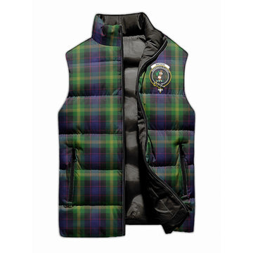Watson Tartan Sleeveless Puffer Jacket with Family Crest