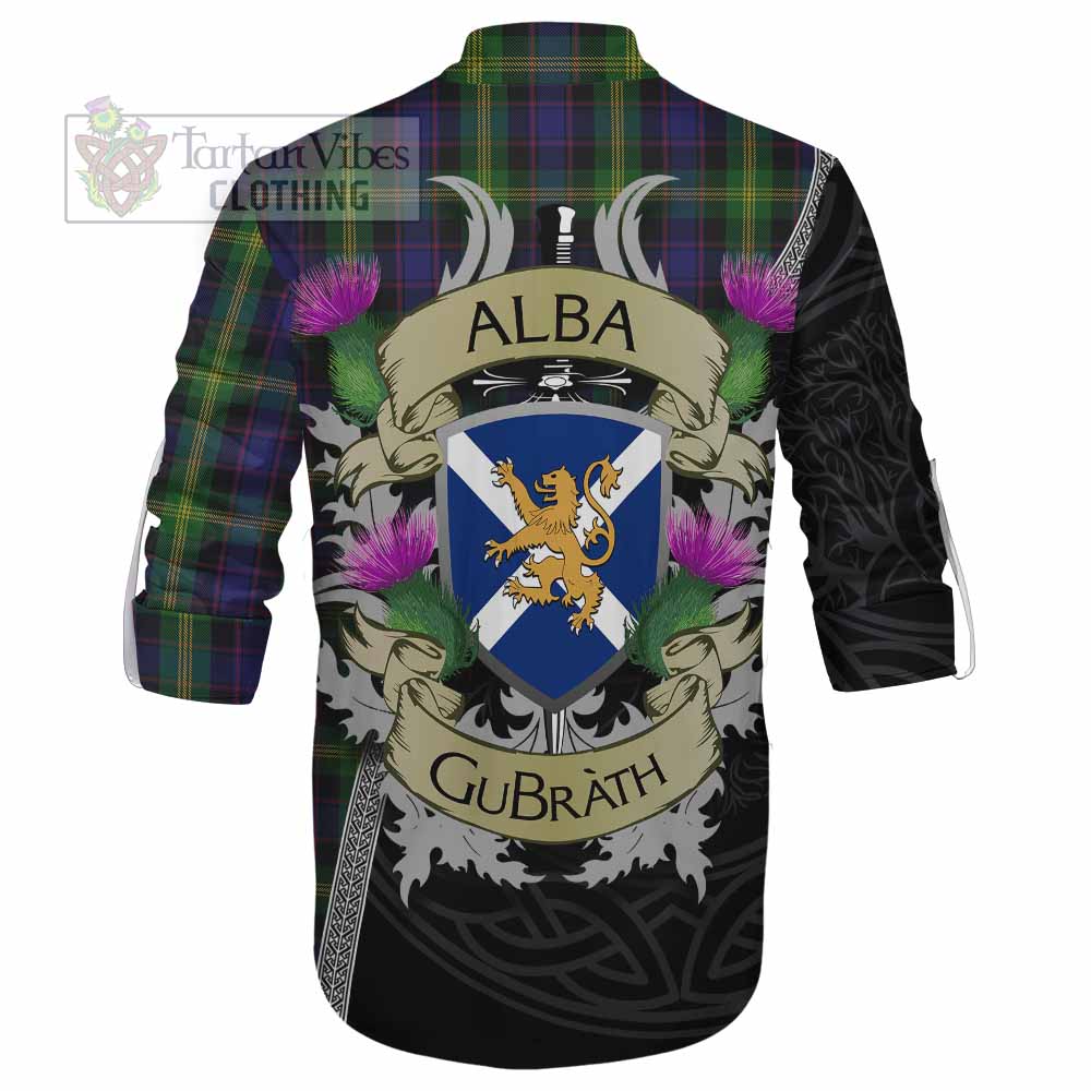 Tartan Vibes Clothing Watson Tartan Family Crest Ghillie Kilt Shirt Lion Rampant Royal Thistle Shield Celtic Inspired