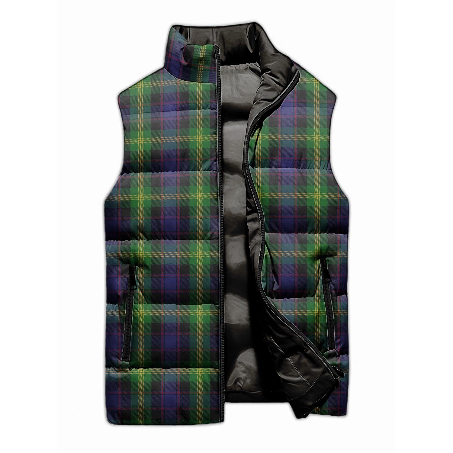 Watson Tartan Sleeveless Puffer Jacket Unisex M - Tartan Vibes Clothing