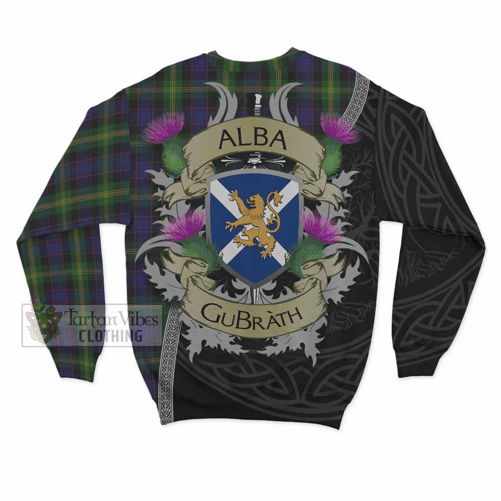 Tartan Vibes Clothing Watson Tartan Family Crest Sweatshirt Lion Rampant Royal Thistle Shield Celtic Inspired