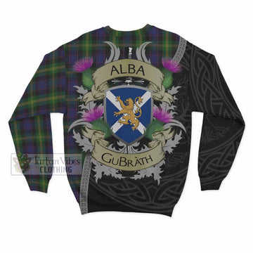 Watson Tartan Family Crest Sweatshirt Lion Rampant Royal Thistle Shield Celtic Inspired