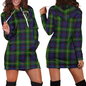 Watson Tartan Hoodie Dress with Family Crest - Tartan Vibes Clothing