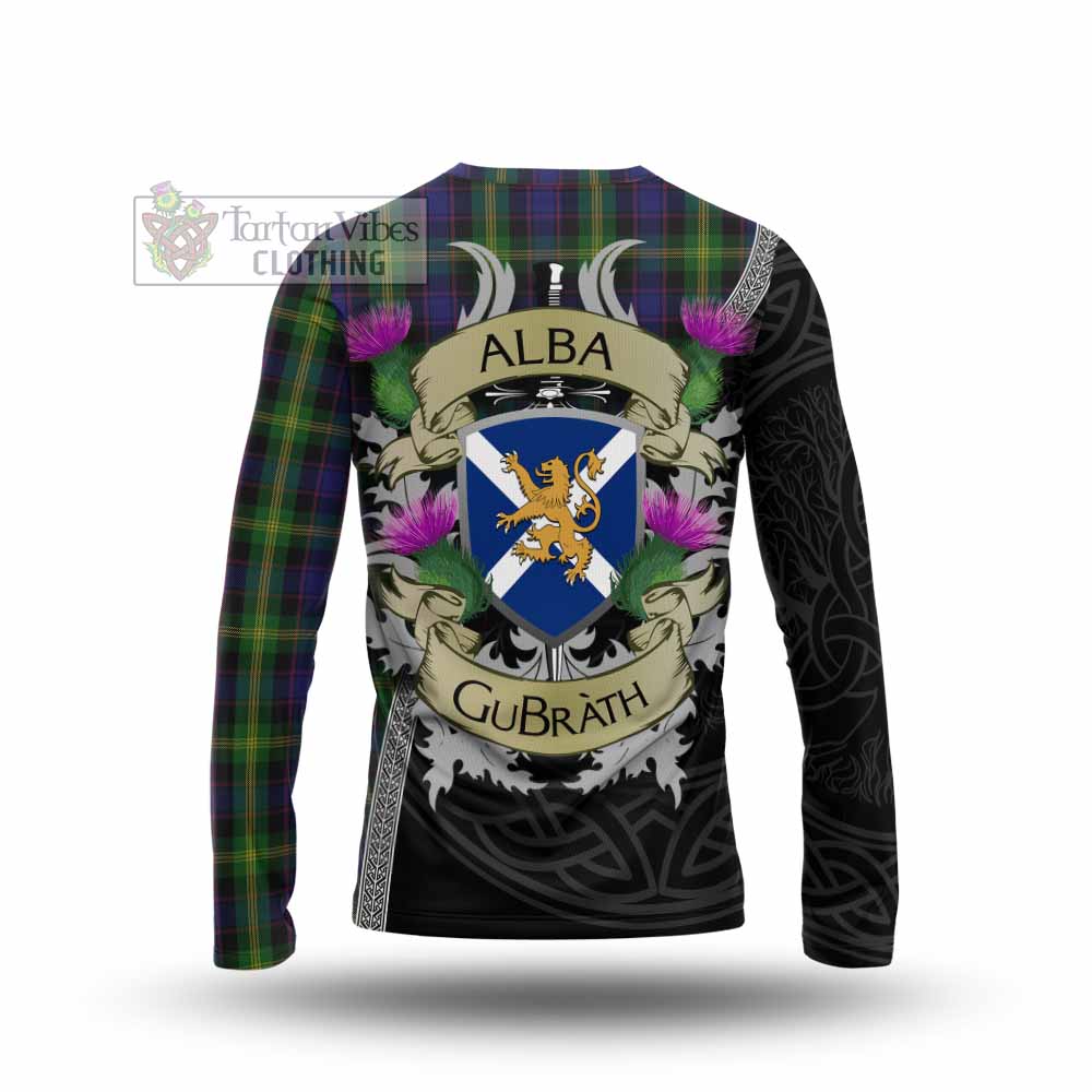 Tartan Vibes Clothing Watson Tartan Family Crest Long Sleeve T-Shirt Lion Rampant Royal Thistle Shield Celtic Inspired