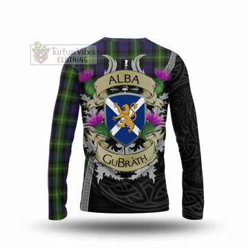 Tartan Vibes Clothing Watson Tartan Family Crest Long Sleeve T-Shirt Lion Rampant Royal Thistle Shield Celtic Inspired