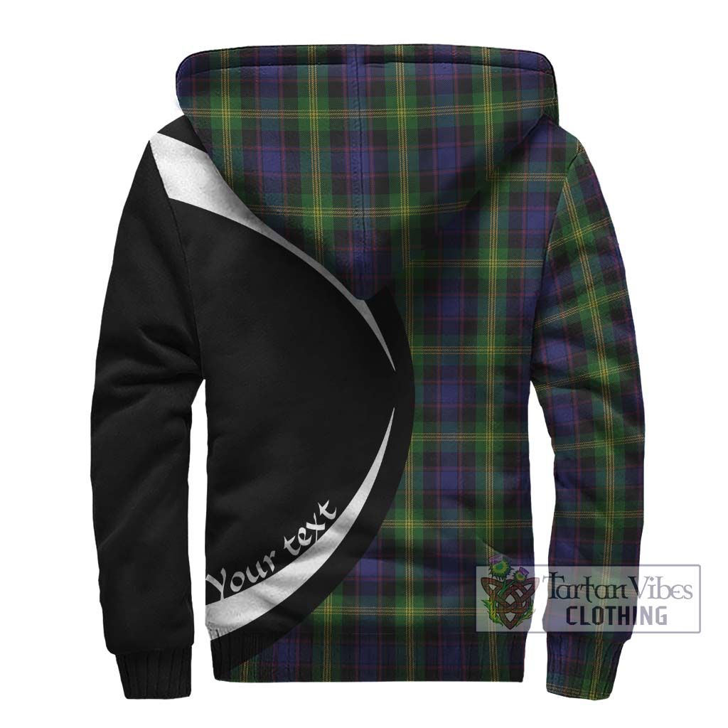 Watson Tartan Sherpa Hoodie with Family Crest Circle Style - Tartan Vibes Clothing