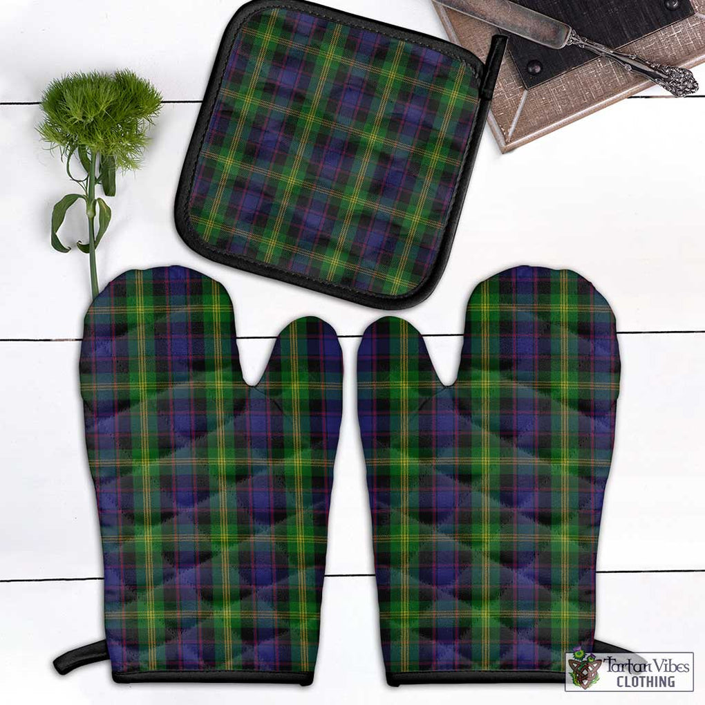 Watson Tartan Combo Oven Mitt & Pot-Holder Combo 1 Oven Mitt & 1 Pot-Holder Black - Tartan Vibes Clothing