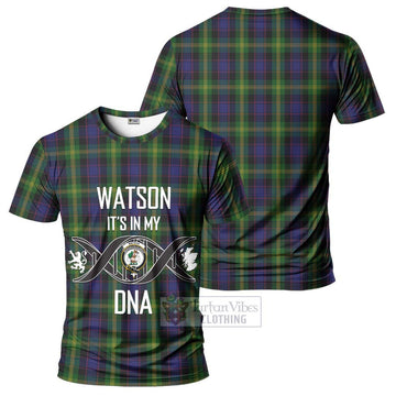 Watson Tartan T-Shirt with Family Crest DNA In Me Style - Tartan Vibes Clothing