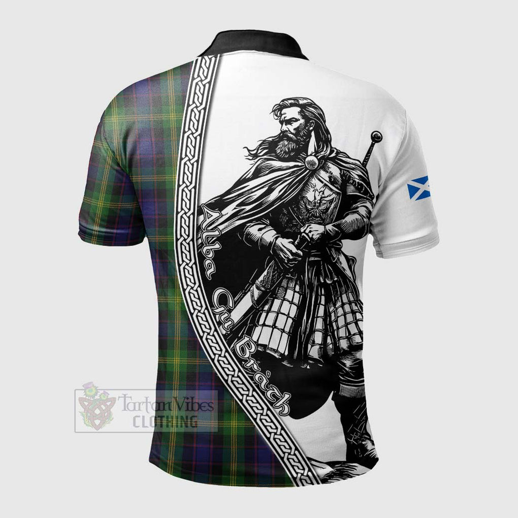 Tartan Vibes Clothing Watson Tartan Clan Crest Polo Shirt with Highlander Warrior Celtic Style