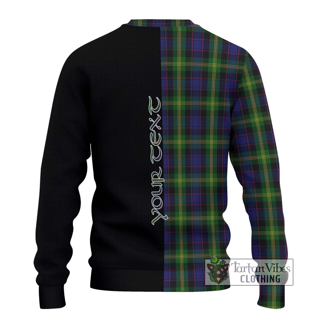Watson Tartan Knitted Sweater with Family Crest and Half Of Me Style - Tartanvibesclothing Shop