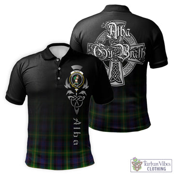 Watson Tartan Polo Shirt Featuring Alba Gu Brath Family Crest Celtic Inspired