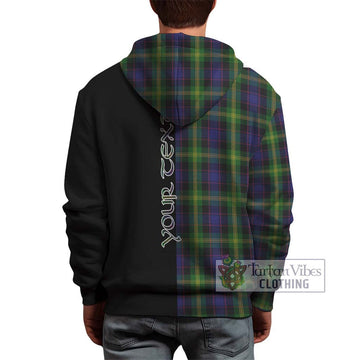 Watson Tartan Hoodie with Family Crest and Half Of Me Style - Tartanvibesclothing Shop