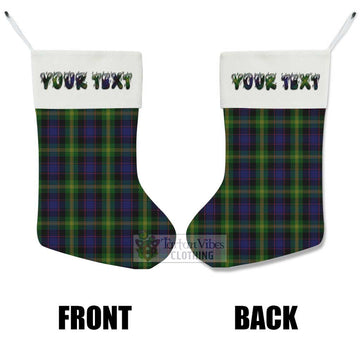 Watson Tartan Christmas Stocking with Personalized Text